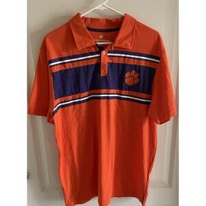 Clemson Polo Shirt Size L  Colosseum Brand
